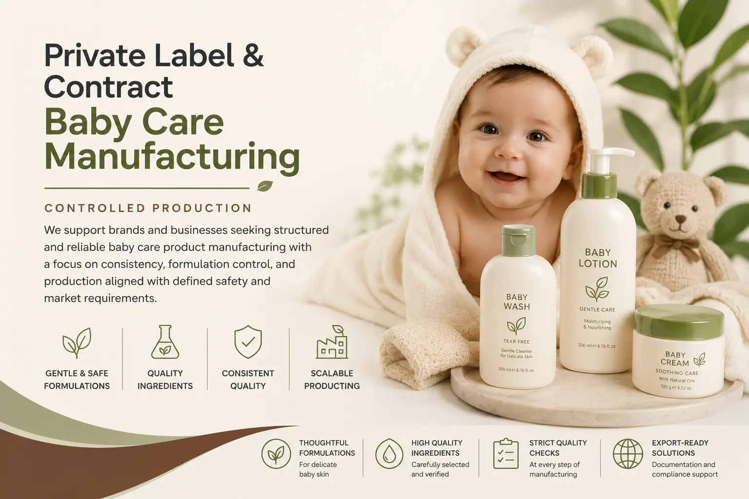 Private Label & Contract Baby care Manufacturing